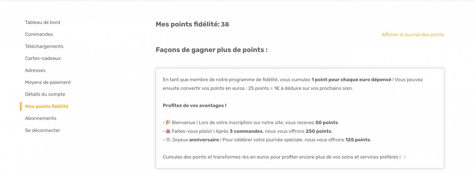Compte client souslarbredevie.com